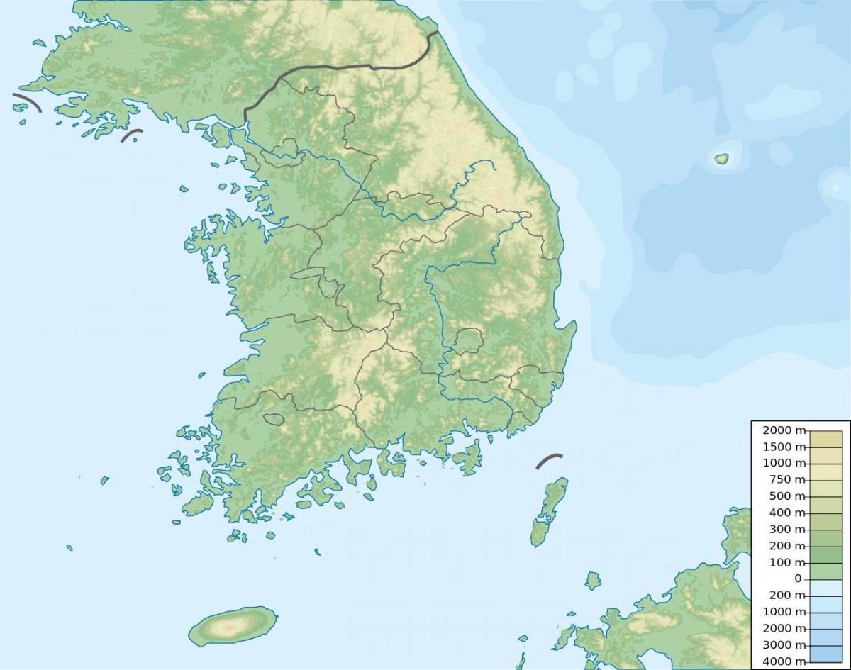 Zuid-Koreaanse (ROK) landkaart